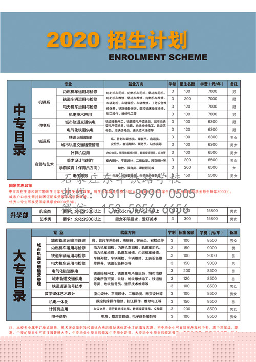 4月報名石家莊東華鐵路學(xué)校是什么時候入學(xué)？